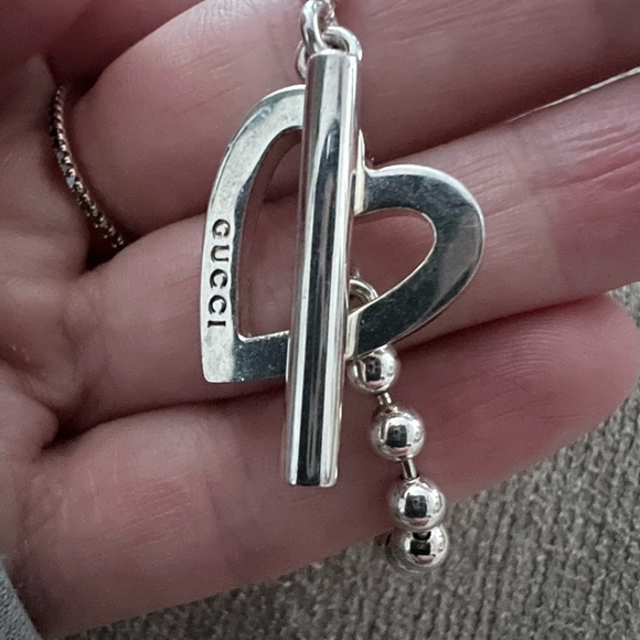 Authentic Gucci Toggle Heart bracelet Sterling Silver - Picture 4 of 5